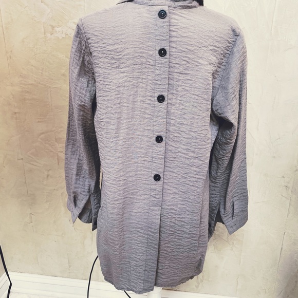 Taupe Moonlight Button Front Shirt - Picture 3 of 4